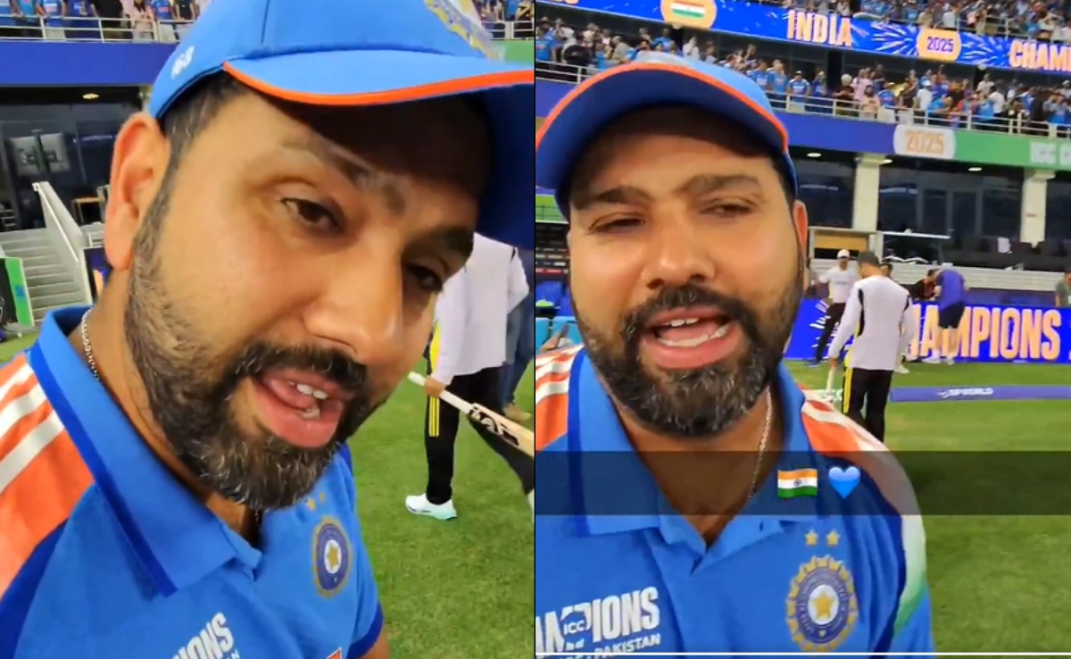 "Kya? Retirement Le Lu?": Video Of Rohit's Chat After CT 2025 Win Viral