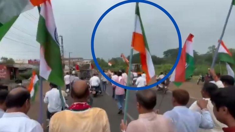 कांग्रेस के निशाने पर आए राजस्थान के राजस्व मंत्री, उलटा राष्ट्रध्वज पकड़े वीडियो हुआ वायरल