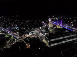 रंग-बिरंगी रोशनी से जगमगाया रानी दुर्गावती ओवरब्रिज, MP का सबसे लंबा फ्लाईओवर देखने उमड़ा जन सैलाब