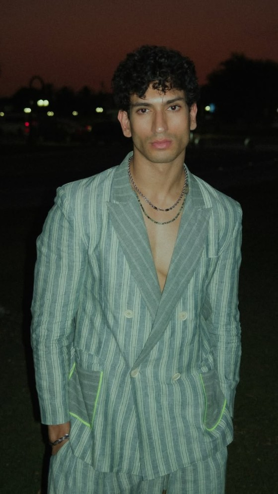 Vipin Juneja Rocks a Cool Striped Suit