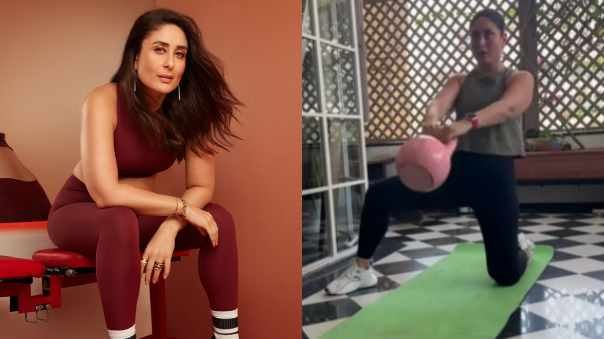 Kareena Kapoor Powers Through The Week With Kettlebell Swings And Crunches