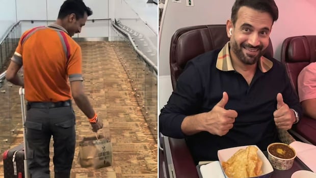 Watch: Irfan Pathan Catches A Plate Of Chole Bhature In Delhi Before Catching His Flight