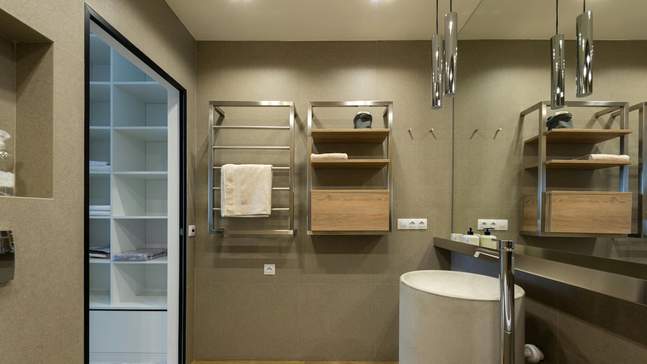 Add up storage in small bathrooms with these easy no-drill storage solutions