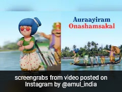 Amul Girl Performs 'Aura Farming' Dance During Boat Race In Viral Onam Ad