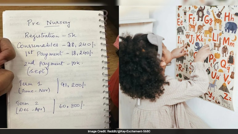 'Is This Reasonable?' Bengaluru Man Reacts To Rs 1.85 Lakh Pre-Nursery Fee 'Is This Reasonable?' Bengaluru Man Reacts To Rs 1.85 Lakh Pre-Nursery Fee