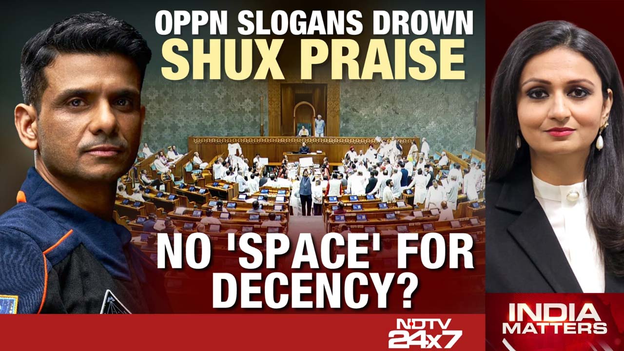 Video : Opposition Slogans Drown Shux Praise: Does Shubhanshu Shukla Deserve This Noise?