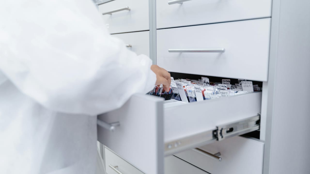 Neatly arranged essentials with a storage drawer for your home