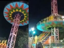 Video: 5 Injured After High-Rise Ride Crashes At Temple Fair In Gujarat