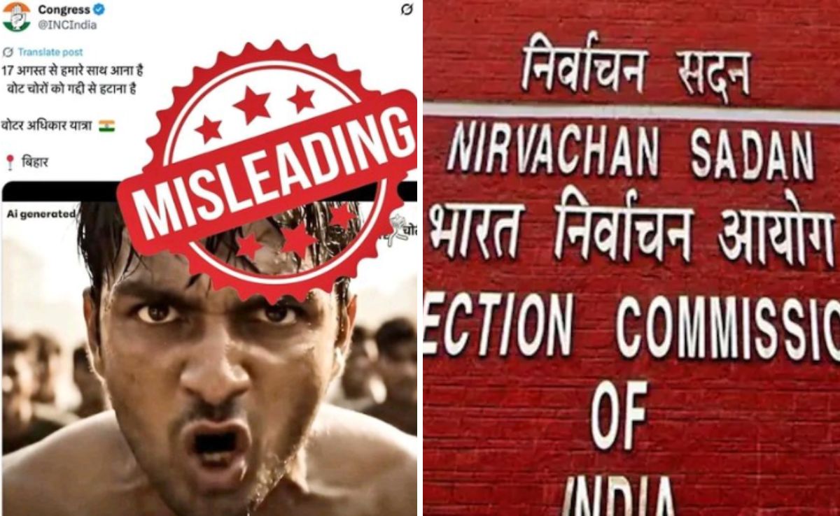 "Attempt To Mislead": Poll Body Fact-Checks Congress's 'Vote Theft' Video