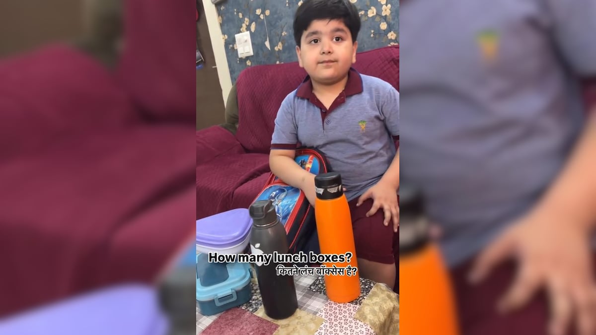 Viral Video: Dad Amused As Son Unpacks His Mega School Tiffin Setup