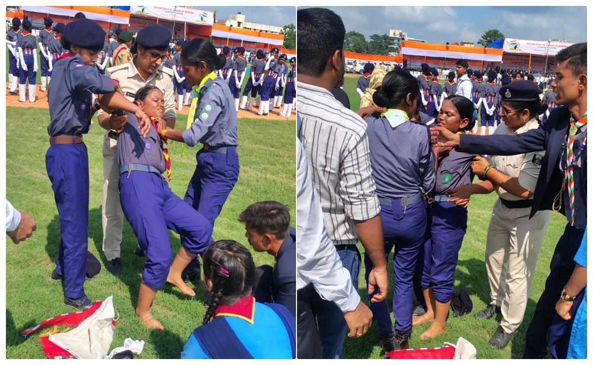 बिहार: स्टेडियम में झंडा फहराने पहुंचे थे डिप्टी CM विजय सिन्हा, अचानक बहोश होकर गिरने लगीं छात्राएं