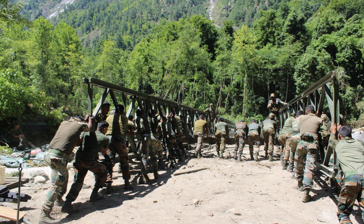 Timelapse Video: Army Builds Bridge To Connect Forward Areas In Arunachal