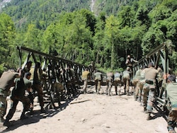 Timelapse Video: Army Builds Bridge To Connect Forward Areas In Arunachal