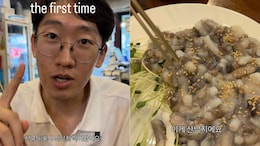 Desi Korean Man Tries Live Octopus For The First Time, Watch His Reaction