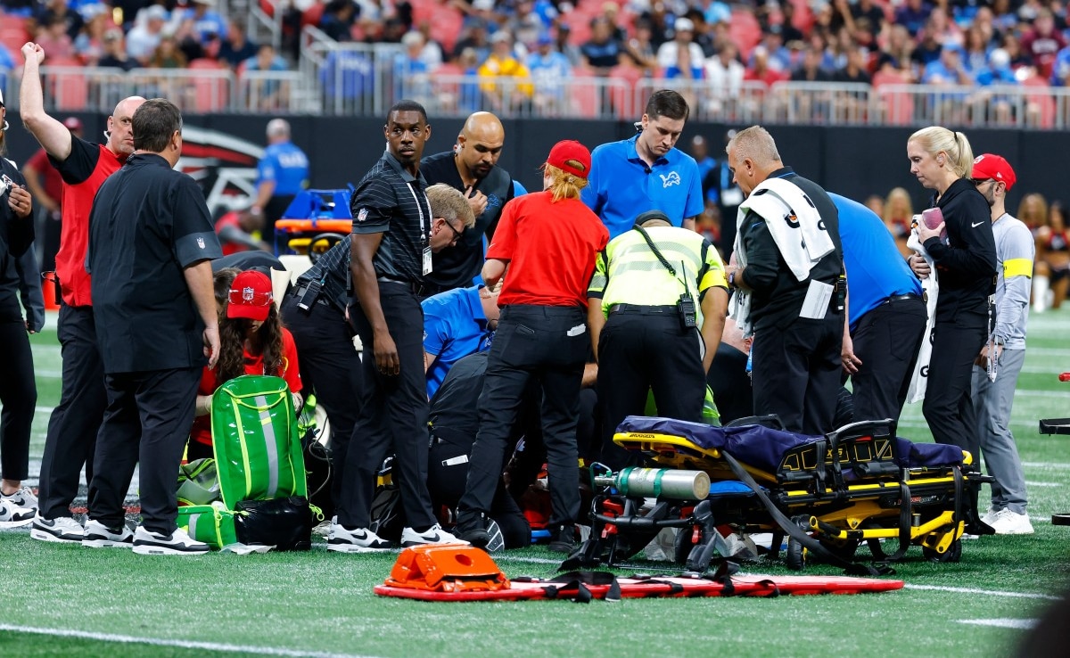 Lions' Morice Norris Hospitalized After Scary Injury, NFL Pre-Season Game Suspended