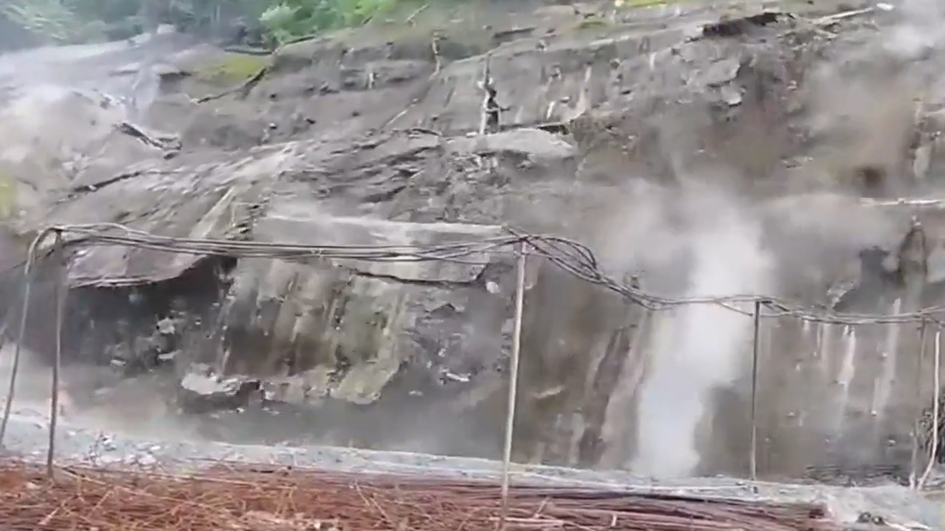 Heavy Rain Triggers Landslide Near Tunnel Of Sevoke-Rangpo Rail Project