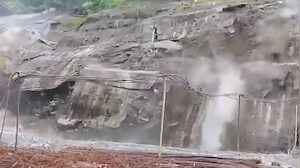 Heavy Rain Triggers Landslide Near Tunnel Of Sevoke-Rangpo Rail Project