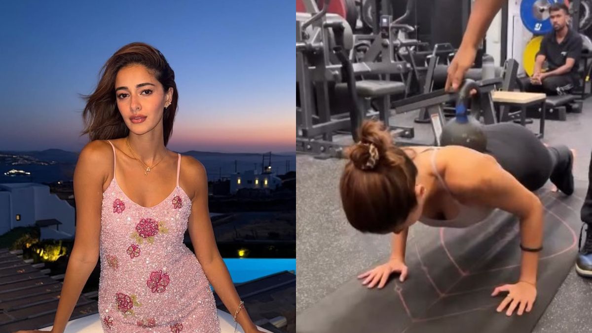 Ananya Panday Performing Weighted Push-Ups Is All The Fitspiration You Need