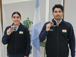 Saurabh Chaudhary-Suruchi Singh Pair Wins 10m Air Pistol Mixed Team Bronze In Asian Championships