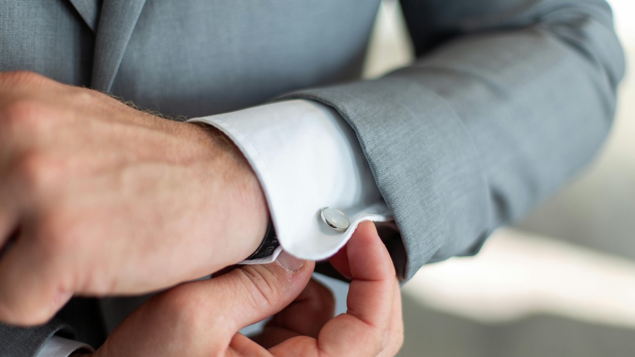 Cufflinks are traditionally reserved for formal or semi-formal occasions