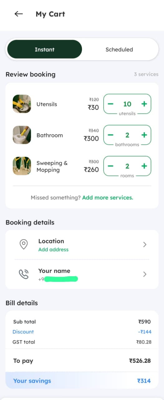 We tried our hands on the Pronto app, and found that basic cleaning might cost you around Rs 500. We tried our hands on the Pronto app, and found that basic cleaning might cost you around Rs 500.