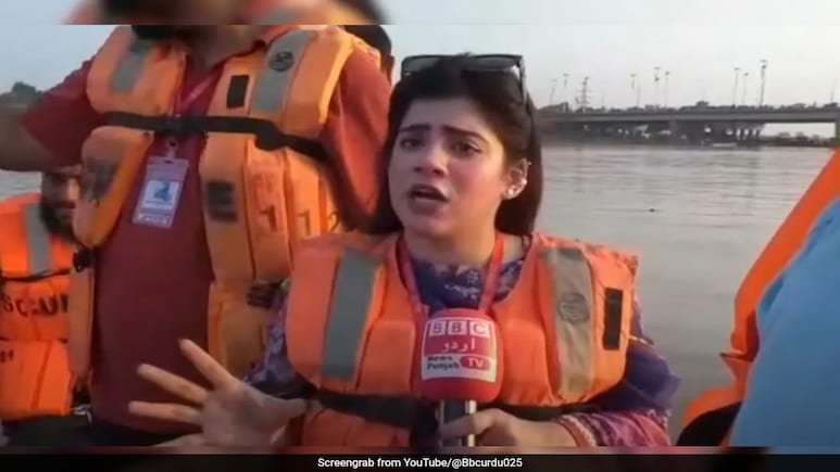 Pakistani TV Reporter's Dramatic Flood Coverage Goes Viral: <i>"Mera Dil Yun Yun Kar Raha Hai"</i> Pakistani TV Reporter's Dramatic Flood Coverage Goes Viral: <i>"Mera Dil Yun Yun Kar Raha Hai"</i>