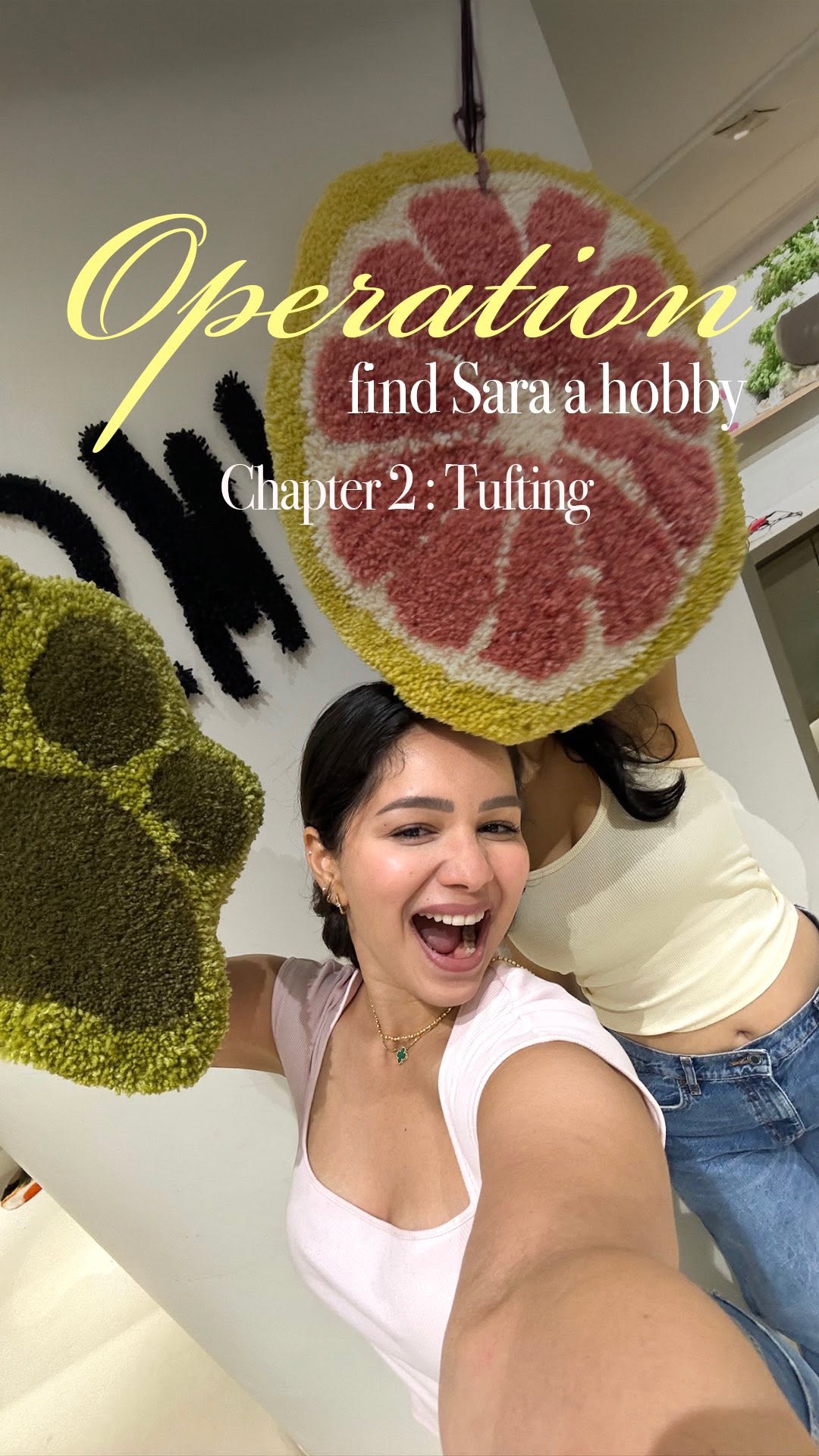 Sara Tendulkar Takes The Rug Tufting Challenge in Her New "Find A Hobby" Series
