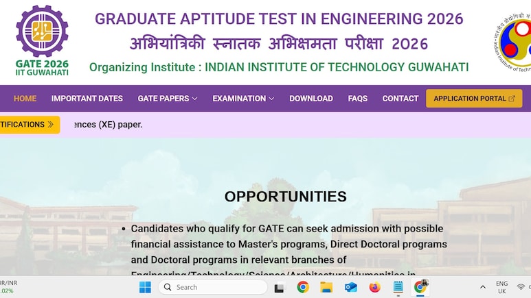 कल से GATE 2026 के लिए रजिस्ट्रेशन शुरू, IIT गुवाहाटी ने जारी किया नोटिफिकेशन, सारी डिटेल जानें यहां... कल से GATE 2026 के लिए रजिस्ट्रेशन शुरू, IIT गुवाहाटी ने जारी किया नोटिफिकेशन, सारी डिटेल जानें यहां...