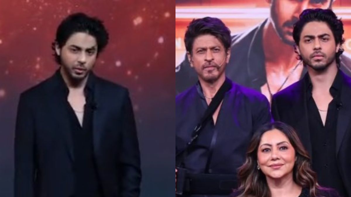 Shah Rukh Khan Gets Emotional As He Calls Aryan Khan On Stage At <i>The Ba***ds Of Bollywood</i> Preview Launch: "<i>Mera Beta Apna Pehla</i>..."