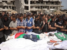 Mourners Gather In Gaza For Funeral Of Al Jazeera Journalists Killed In Israeli Strike Mourners Gather In Gaza For Funeral Of Al Jazeera Journalists Killed In Israeli Strike