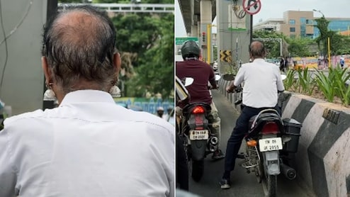 कान में लेडीज वाले झुमके पहनकर बाइक चलाते दिखे अंकल, वायरल Video देख यूजर्स बोले- फैशन अपने चरम पर है...
