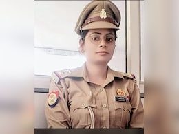 UP Cop On Bike Falls Trying To Save Stray Dog, Gets Run Over By Car UP Cop On Bike Falls Trying To Save Stray Dog, Gets Run Over By Car