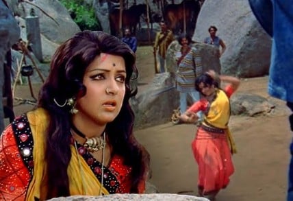 A scene in Sholay A scene in Sholay