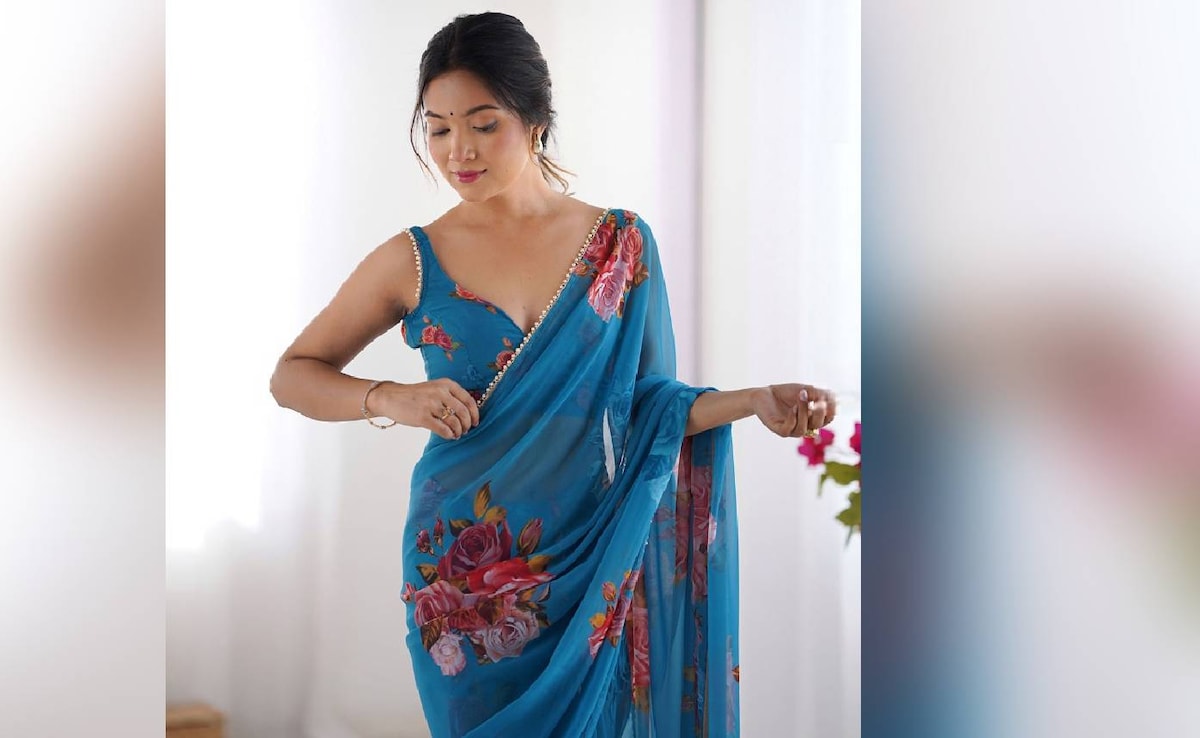 खूबसूरती, स्टाइल और बचत, सब कुछ एक साथ, कम प्राइस में खरीदें Trendy Floral Saree, लुक देख फ़िदा हो जाएंगे लोग