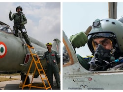 Air Force Chief&#039;s Solo Sortie In Symbolic Farewell To Mig-21 Fighter Jets