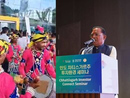 विदेश दौरे से वापस रायपुर पहुंचे CM विष्णु देव साय, एयरपोर्ट पर किया गया भव्य स्वागत