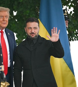 sachin and babi light blue dress Zelensky greets Trump in sweatshirt and boots: 'Disrespectful to the  American people' main image 1