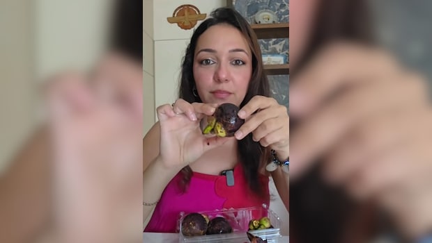 Actress Nauheed Cyrusi Shows How To Find A Perfectly Ripe Mangosteen