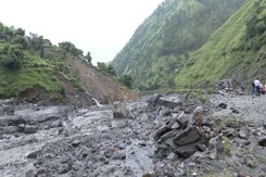 Flash Floods Wash Away Key Bridges In Himachal's Mandi District Flash Floods Wash Away Key Bridges In Himachal's Mandi District