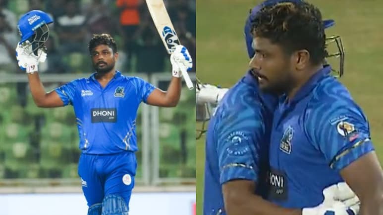 Sanju Samson : खतरनाक ! एका बॉलमध्ये 13 रन, आशिया कपपूर्वी संजू सॅमसनची जबरदस्त कामगिरी