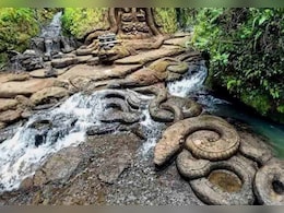 मुंह खोले सांपों के आकार वाली चट्टानें...झरने का यह वायरल वीडियो देख नहीं होगा आंखों पर यकीन मुंह खोले सांपों के आकार वाली चट्टानें...झरने का यह वायरल वीडियो देख नहीं होगा आंखों पर यकीन