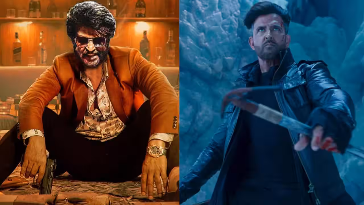 <i>Coolie</i> vs <i>War 2</i> Advance Bookings: Rajinikanth's Film Is Way Ahead Of Hrithik Roshan-Jr NTR's Sequel