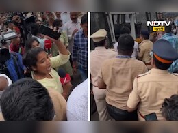 Dadar Kabutarkhana: मराठी माणसाच्या आंदोलनात NDTV मराठीच्या पत्रकारांना पोलिसांची धक्काबुक्की