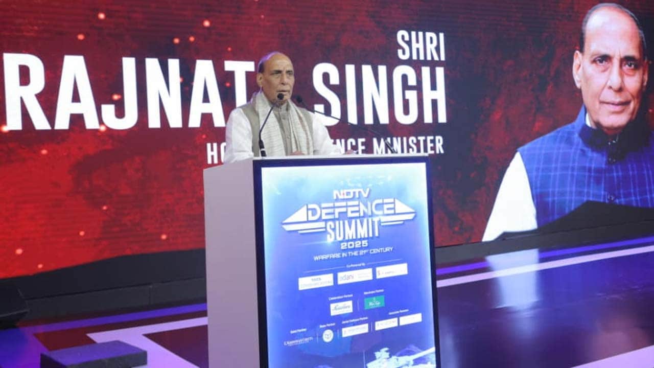 Video: 'No Option But To Have 'Atmanirbharta' In Defence': Rajnath Singh At NDTV Defence Summit