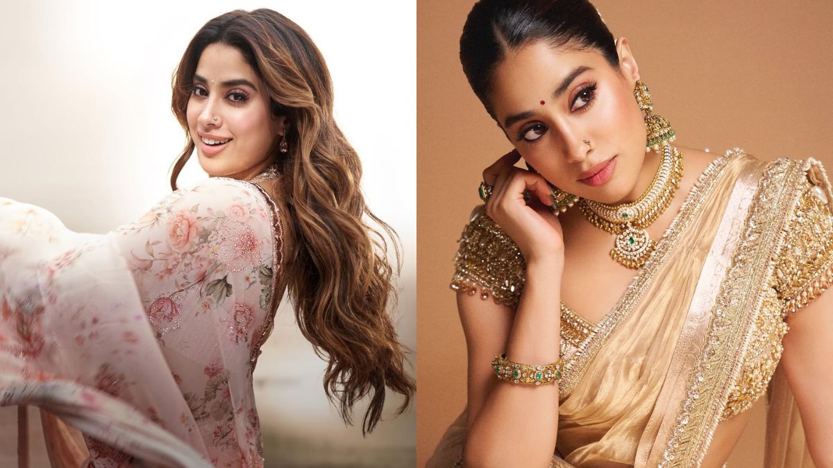Janhvi Kapoor's Saree Game Is On Point For <i>Param Sundari</i> Promotions