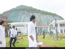 Pawan Kalyan Visits Andhra's Rushikonda Hill, Inspects Controversial Structures Pawan Kalyan Visits Andhra's Rushikonda Hill, Inspects Controversial Structures