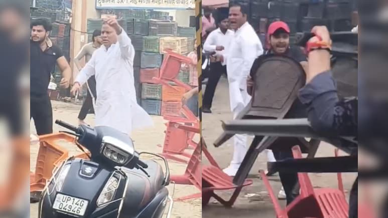 VIDEO: साहिबाबाद मंडी में व्यापारियों की मीटिंग में हुई ताबड़तोड़ फायरिंग, मचा हड़कंप