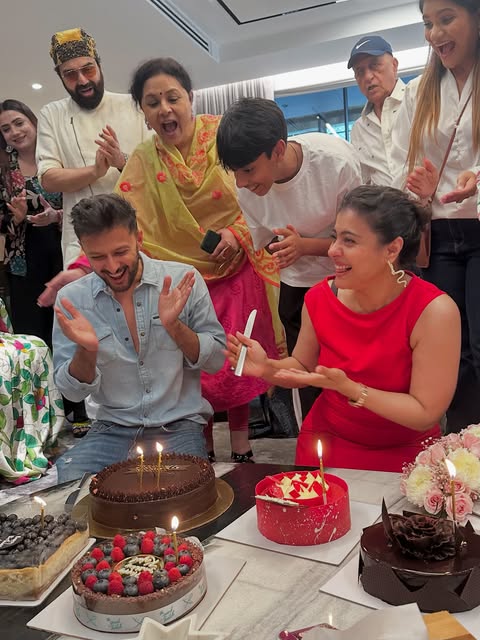 Unseen Pics From Kajol's 51st Birthday Celebrations. Courtesy, Ishita Dutta