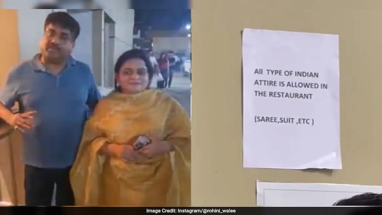 Delhi Restaurant Plasters 'All Indian Attire Allowed' Sign After Severe Backlash Delhi Restaurant Plasters 'All Indian Attire Allowed' Sign After Severe Backlash