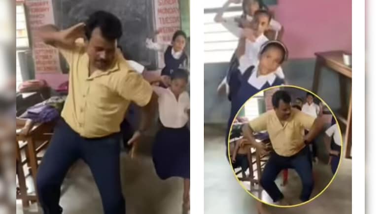 स्वतंत्रता दिवस से पहले 'देश रंगीला' डांस प्रैक्टिस में टीचर का जोश वायरल, स्टेप्स देख लोग बोले- छा गए सर जी